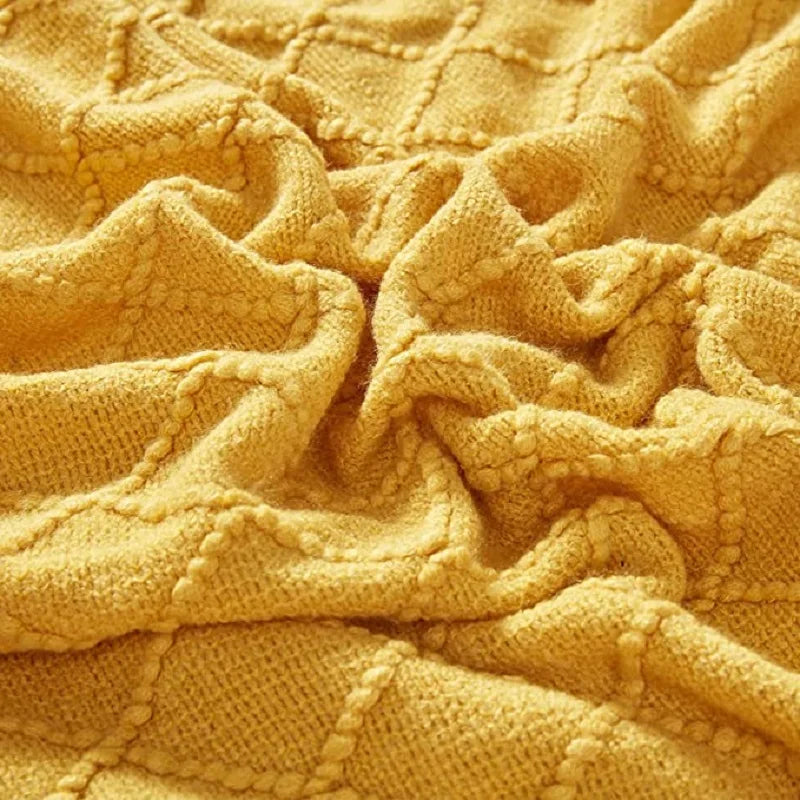 Cozy Knit Throw Blanket