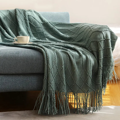 Cozy Knit Throw Blanket
