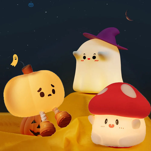 Charming Glow Pumpkin/Mushroom/Ghost Nightlights